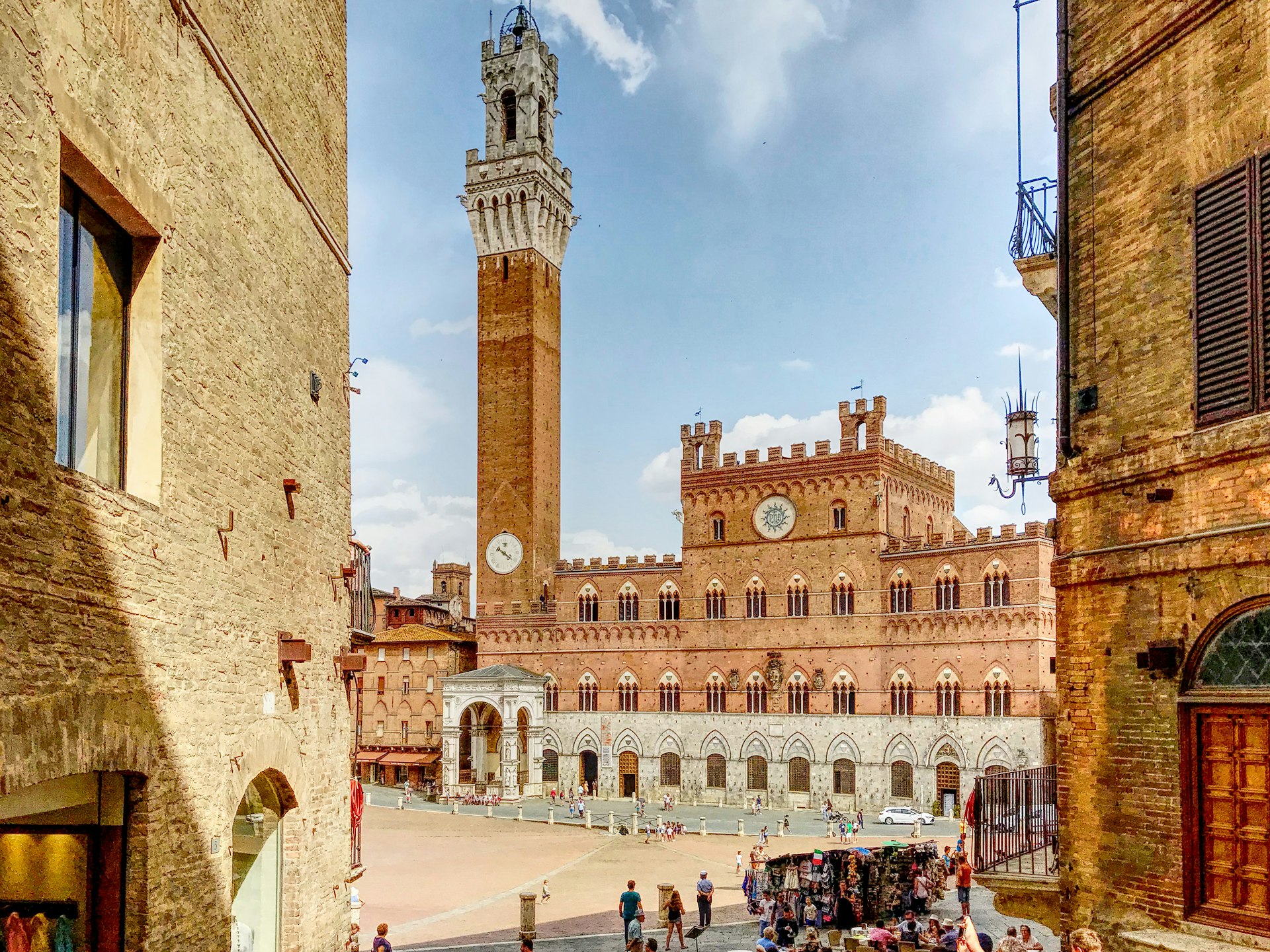 Piazza del Campo and the Torre del Mangia in Siena